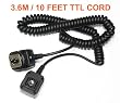 3.6M /10 FEET E-TTL Off-Camera Shoe Cord for Canon DSLR Flash 580EX II 550EX Canon 430EX II Canon