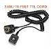 Pixel 3.6M /10 FEET E-TTL Off-Camera Shoe Cord for Canon DSLR Flash 580EX II 550EX Canon 430EX II Canon 420EX 380EX replaces OC-E3b