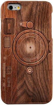 iPhone 6 plus case,iPhone 6 plus Wooden Case 5.5",HAIKE Unique Shockproof Handmade 100% Natural Genuine Wood Case for iPhone 6 plus (camera2)