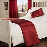 Passion Faux Silk Runner in Red