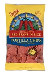 Plocky's Tortilla Chips, Red Beans 'N Rice, 7-Ounce Bags (Pack of 12)
