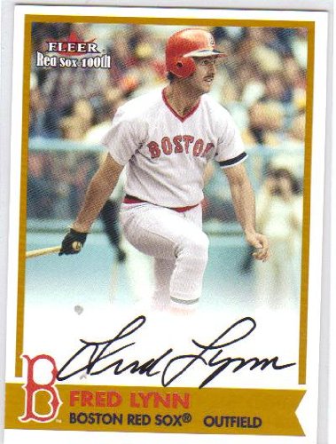 2001 Fleer Red Sox 100th Bosox Sigs 12 Fred Lynn Boston Red Sox (Autographed - Baseball Cards)