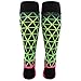 adidas Metro IV Soccer Socks, Medium, D Print: Black/Solar Green/Shock Pink