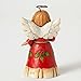 Jim Shore Heartwood Creek Mini Angel with Candle Stone Resin Figurine, 3.5”
