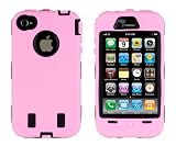 Body Armor for iPhone 4 / 4th Generation - Light Pink & Black