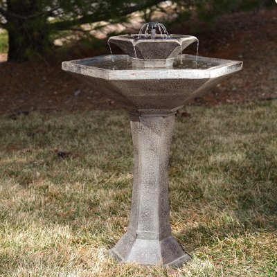 Smart Solar Alfresco 2-Tier Solar Bird Bath Fountain