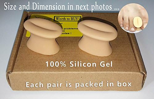 Size S 100% Silicon Gel Bunion Toe Spreader, Corrector (1 pair)