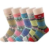 Jiye Women's Multi Color Wool Winter Socks