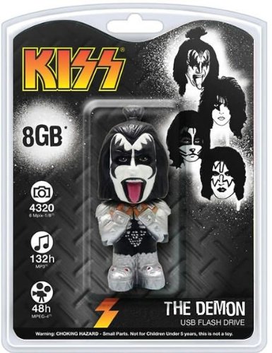 KISS Demon 8GB USB 2.0 Flash Drive, Multicolor