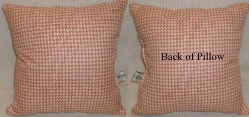 Pillow - Pink Houndstooth Check