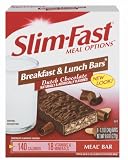 Review Slim-Fast 0834603120 / Slim-Fast Meal Options Breakfast and Lunch Bars, Dutch Chocolate, 1.2-Ounce Bars in 8-Count Boxes (Pack of 8)