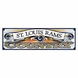 NFL St. Louis Rams 9-by-30 Wood Sign