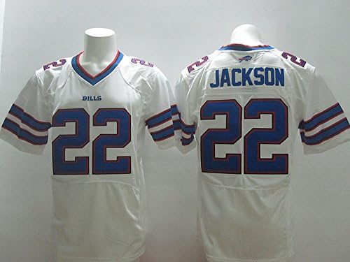 Buffalo Mens Bills Football Jersey #22 Jackson (White, L)