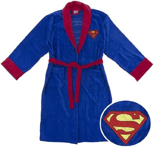 Superman Cotton Terry Bathrobe for Men