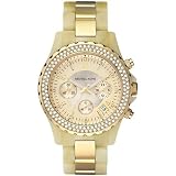 Michael Kors Women's MK5417 Madison Chronograph Horn and Gold Watch