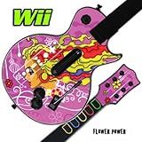 Skin Decal Cover for GUITAR HERO 3 III Nintendo Wii Les Paul - Flower Power ....