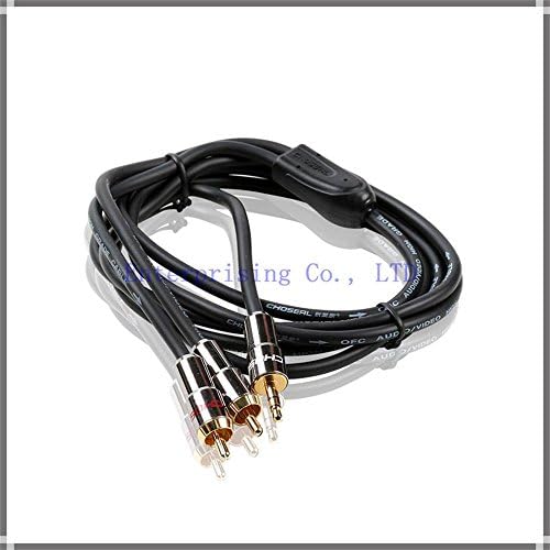 Choseal Q-565A 3.0M 10ft Gold Plated 3.5mm Male Stereo Plug to 2 RCA Audio cable