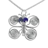 Spiral Butterfly Pendant