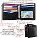 Zipper Wallets | Men's Flat Wallets | Men's Leather Zipper Wallets | Men's Zipper Wallets - Leather Hybrid World Wallet w/zipper in Tuxedo Black