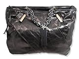 Diesel Black Gold Women's Straight Across Black Leather Bag Diesel Black Gold Women's Straight Across Black Leather Bag