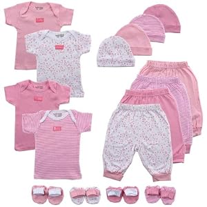 Luvable Friends 16-Piece Mix N Match Layette Set, 0-6 Months