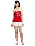 Hello Kitty Women's Hk Shimmer And Shine Pajama Tank Top And Shorts Set