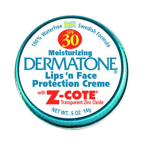 Dermatone Zinc Oxide Lips and Face Protection Creme mini tin with Z-Cote
