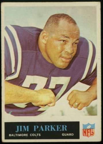 Jim Parker Baltimore Colts 1965 NFL Football Trading Card (Philadelphia Chewing Gum) (#10)
