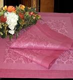 Linen Cotton 4 Napkins Set, Color Orchide Smoke-Rose, Regale by Armani International