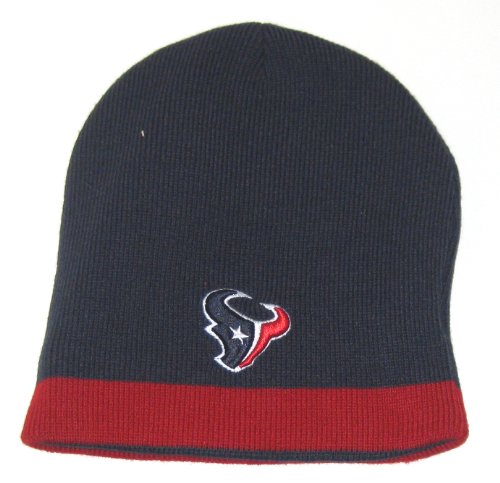 Houston Texans NFL Reebok Team Apparel Reversible Navy & Red Beanie Hat