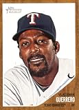 2011 Topps Heritage Baseball Card # 125 Vladimir Guerrero - Texas Rangers - MLB Trading Card in Screwdown Case