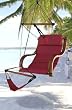 New Deluxe Ultra Padded Comfort Air Hammock Chair Hanging Lunge Chair Burgundy