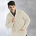 100% Soft Irish Merino Wool Full Zip Aran Sweater by West End Knitwear