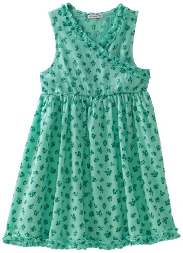 Little Ella Girls 2-6X Lily Dress, Everglade, 4T