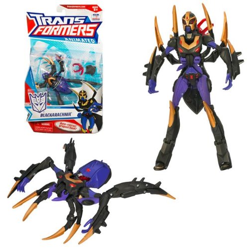 Childrens Toyshop  Toys : Transformers Animated Deluxe Black Arachnia