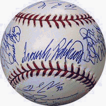 2006 Washington Nationals Team Autographed Baseball