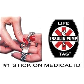Insulin Pump Medical ID Tags 5-pack