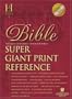 HCSB Super Giant Print Reference Bible (Black Imitation Leather - Indexed)