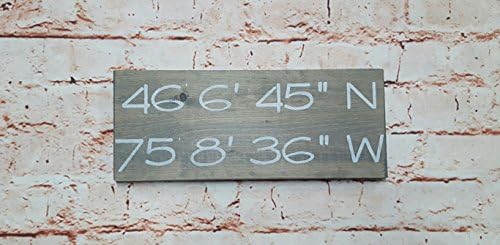GPS coordinates wood plaque, Custom wood sign, Housewarming gift, Wedding anniversary gift, Longitude latitude sign, Personalized wood sign