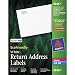 Avery White EcoFriendly Return Address Labels, 0.5 x 1.75 Inches, Box of 8000 (48467)