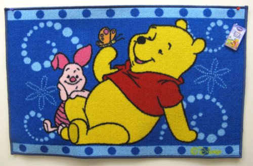 Winnie the Pooh Slip Proof Area Rug Blue
