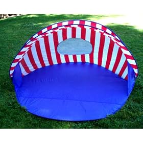BEAUTIFUL POP UP BEACH TENT SUN SHADE 6 FT WIDE