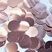 Round Flat Sequin 20mm Center Hole Soft Pink Metallic. Couture Paillettes. Made in USA