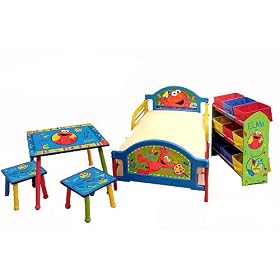 Sesame Street 5pcs Furniture set - Elmo Room in a Box by Sesame Street