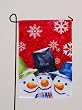 Garden Flag Snowmen Three