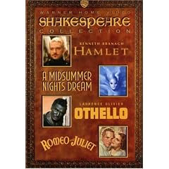 Shakespeare Collection (Hamlet 1996 / A Midsummer Night's Dream 1935 / Othello 1965 / Romeo & Juliet 1936)