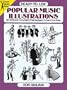 Ready-to-Use Popular Music Illustrations: 96 Different Copyright-Free Designs Printed One Side (Dover Clip Art Ready-to-Use)