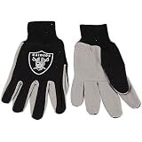 Oakland Raiders Black & Silver Jersey Work Gloves Nfl Mcarthur Towels R1321ttg