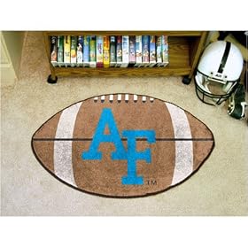 Air Force Football Shaped Rug