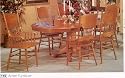 Pedestal Table/Double Press Back Side Arm/Side Chair
